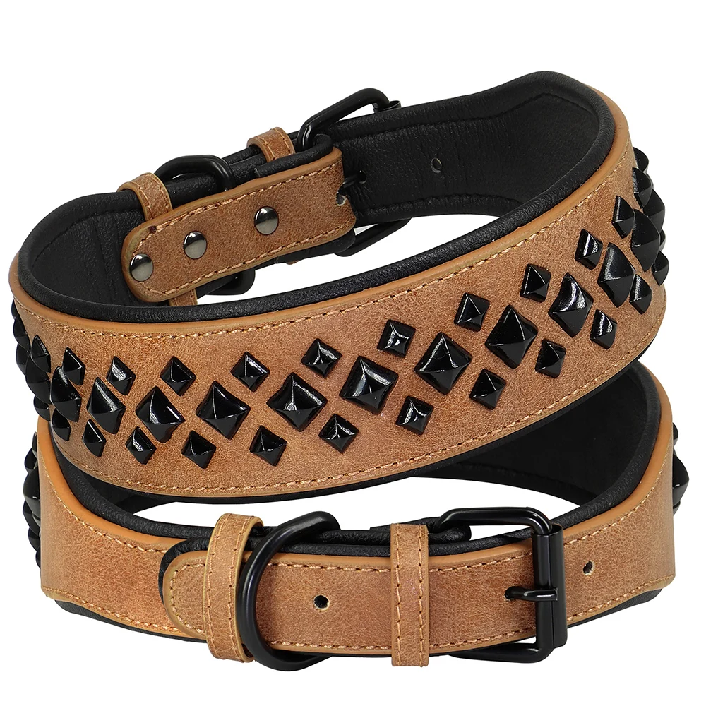 Dog Collar For Large Dogs Cool Spikes Studded Leather Pet Collars For German Shepherd Mastiff Rottweiler Bulldog Accessories - Image 7