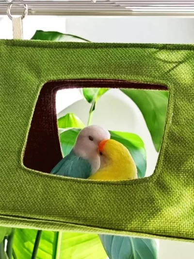 Bird Sleeping Supplies Triangular Parrot Tent Cool Hanging Bird Nest Mini Ventilated Bird Hammock Summer