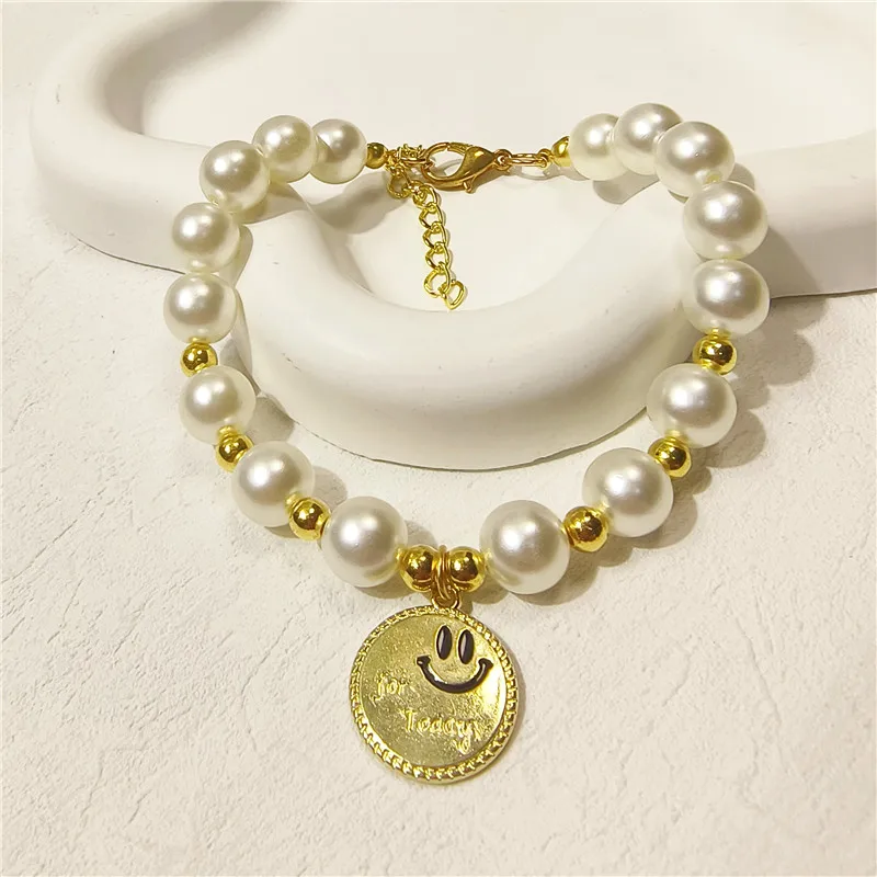 Pet Collar Adjustable Pearl Cat Collars Cute Rose Flower Kitten Puppy Necklace Pet Product Cat Dog Accessories - Image 9