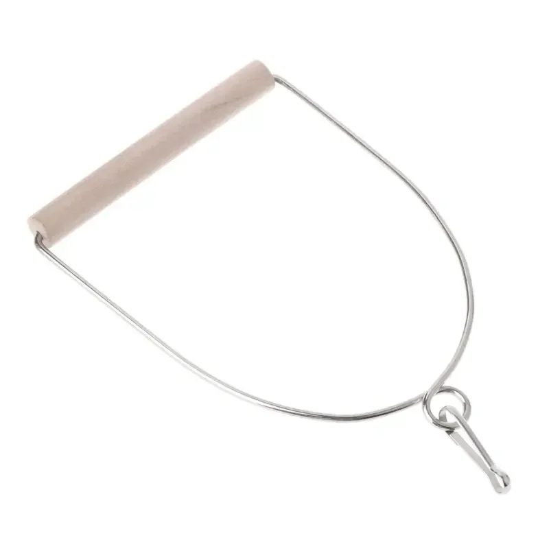 Natural Wooden Pet Birds U-shaped Perch Parrots Hanging Swing Cage Toys Stand Climbing Holder Pendant for Parakeet Macaw Cockati - Image 4