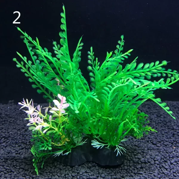 12 Kinds Artificial Aquarium Decor Plants Water Weeds Ornament Aquatic Plant Fish Tank Grass Decoration Accessories 14cm - Image 8
