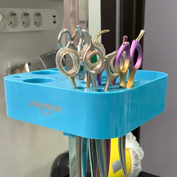 Dog Cat Supplies Table Scissors Dog Comb Boxes Plastic Storage Box On the bracket Pet Grooming Tools Brushes Organizer - Image 2