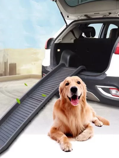 Folding Ladder for Pet, Large Dog Ramp, Car Stairs, Non-Slip Plastic Cat Climbing, Safety Ramps, High Beds, SUV Trucks