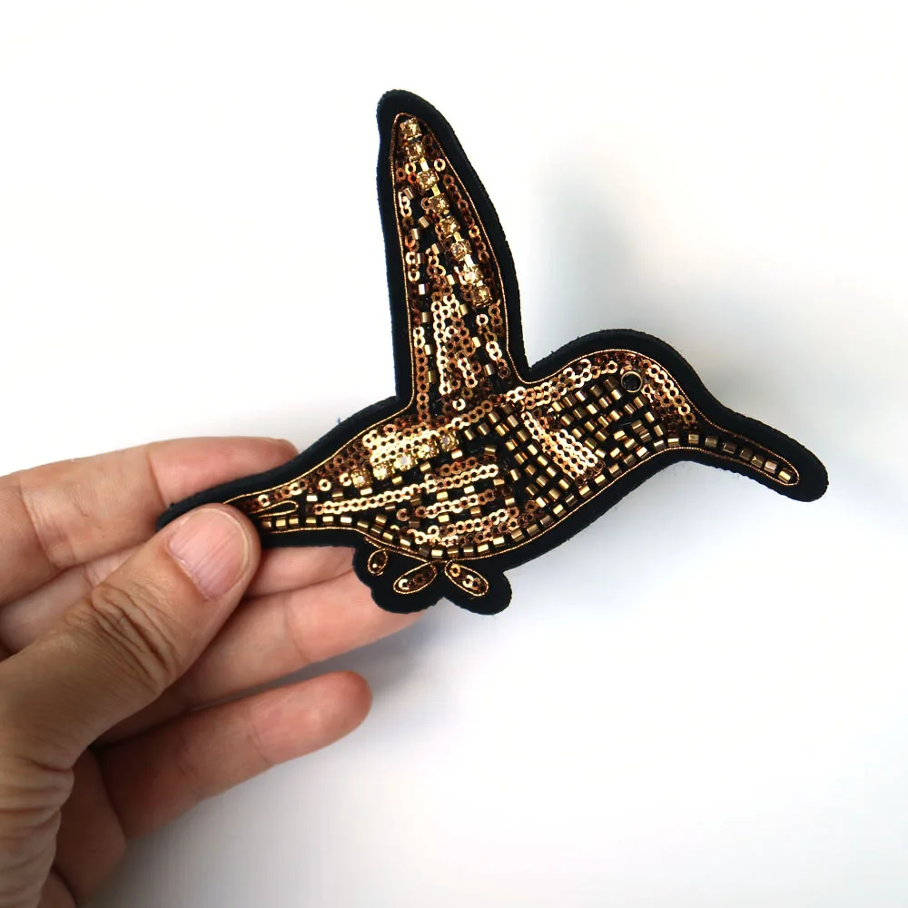 Fashion 3D Bird beaded patches for clothing cute Animal letter Rhinestone appliques Sequins parche DIY clothes accessories - Image 13
