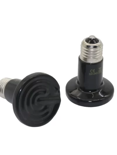 1 Pcs Reptile Pet No Light Far Infrared Ceramic Heating Lamp E27 Small Mini Heat Lamp 25W 50W 75W 100W
