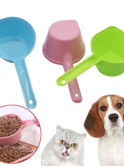 1 Pcs High Quality Pet Feeding Shovel Plastic Cat Food Dog Food Pet Supplies Feeding Spoon Dog Food Shovel