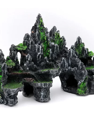 super large size rockery aquarium decorations Fish tank landscaping resin Decorative rocks 13X4.7X9 inch