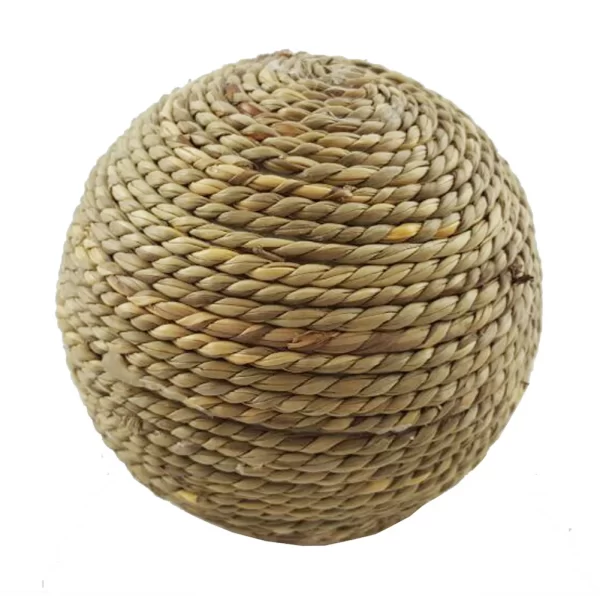 6cm Pet Chew Toy Rabbit Accessories Natural Grass Ball For Rabbit Hamster Guinea Pig For Tooth Cleaning Supplies Small Pet Toys - Image 3
