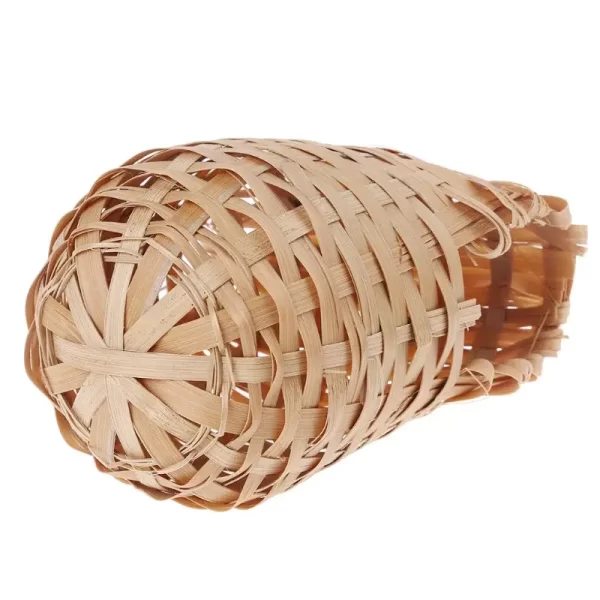 Hand Made Natural Bamboo Bird Nest Bird House Parrot Finch Hideout Cage Toy Outdoor Hut Shelter Birds Supplies - Image 3
