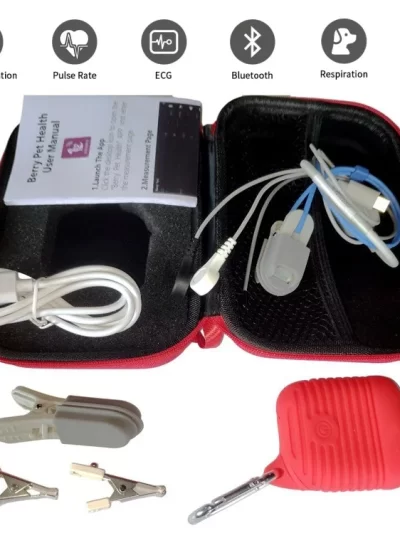 Veterinary Mini Monitor ECG Pulse Oximeter Tempreture Resperation Portable Pet Dog Spo2 Pr Heart Rate Ecg Temp Monitor