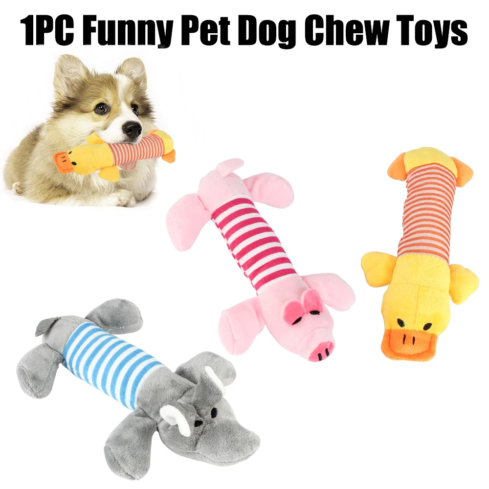 Dog Cat Fleece Toys Elephant Duck Pig Chicken Legs Pet Funny Plush Toys Fit for All Pets Popular Squeak Chew Sound Dolls - Image 2