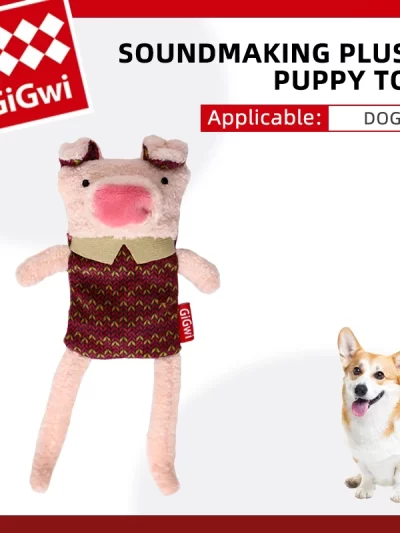 GiGwi Pets Toys Long Leg Series Sounding Interactive Toy For Dog Interesting Food Pocket Design Pet Interaction Plush Dog Toys