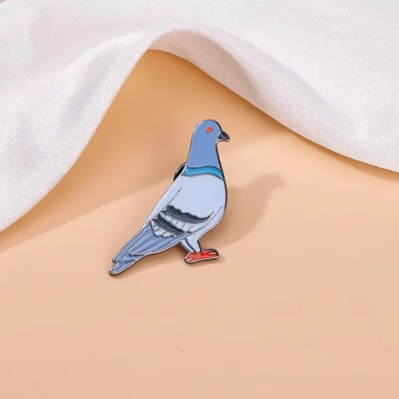 Creative Animal Cute Bird Metal Badge Alloy Cross Border Peace Pigeon Brooch Chest Flower Clothing Accessories for Friends Gifts - Image 9