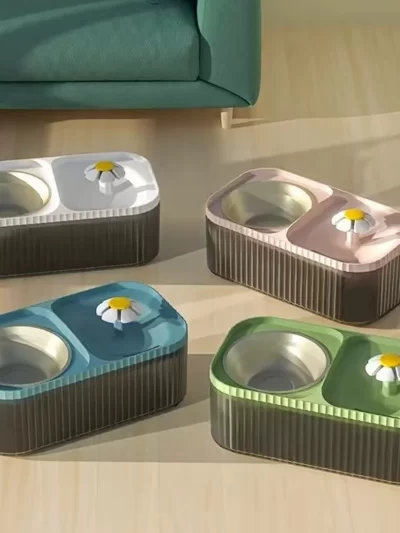 Cat and Dog Water Dispenser Food Bowl Two-In-One Automatic Circulation Smart Water Dispenser Cat Bowl Live Water Feeder for Dogs