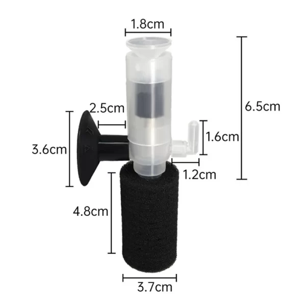 Fish Tank Filter Aerator Mini Aquarium Bio Sponge Filter Media Multi Layers Internal Filter for Small Fish Tank Air Pumps - Image 9
