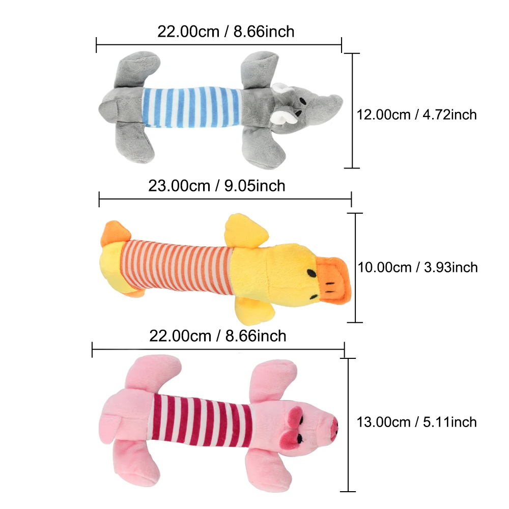 Dog Cat Fleece Toys Elephant Duck Pig Chicken Legs Pet Funny Plush Toys Fit for All Pets Popular Squeak Chew Sound Dolls - Image 5