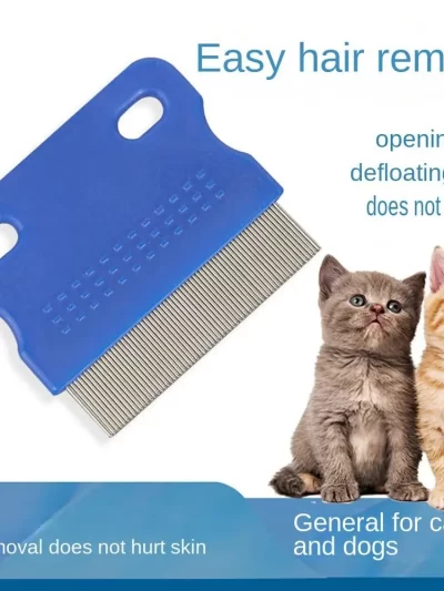 Fine Metal Teeth Pet Accessories For Cat Dog Pet Flea Rakes Hair Shedding Comb Nit Lice Eggs  Removal Fur Removal Brush