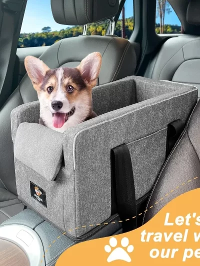 Dog Car Seat Car Mounted Dog Kennel Car Seat Bed Portable Safety Travel Cat Dog Bed Dogs Cats Safety Travel Bag Dog Accessories