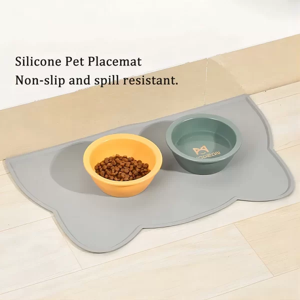 Silicone Pet Feeding Dog Cat Bowl Food Mat Non-Stick Waterproof Pet Food Feeding Pad Puppy Feeder Tray Water Cushion - Image 2