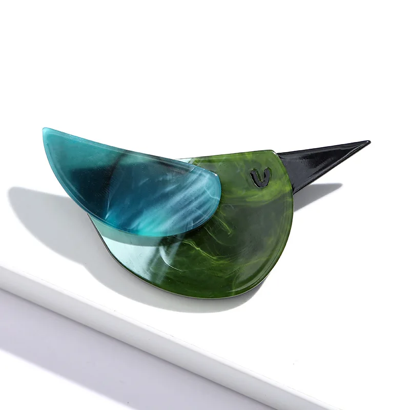 SKEDS Fashion Women Men Acrylic Bird Brooch Pin Creative Simple Trendy Badges For Unisex Bag Clothing Accessories Brooches Gift - Image 7