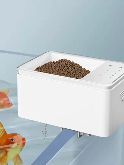 LED Aquarium Digital Fish Tank 500ml Intelligent Digital Automatic Fish Feeder With Timer Pet Feeding Fish Food Dispenser food