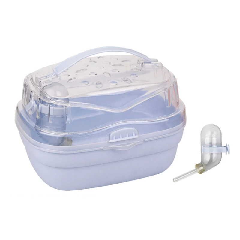 Rabbit Outgoing Cage Small Pet with Ventilable Cover Plastic Pet Carry Box Portable Travel-Case for Hamsters T21C - Image 9