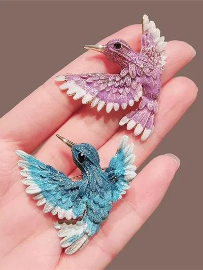 1Pc Lovely Bird Brooch for Men Women Exquisite Animal Brooches Pins Jewelry Trendy Accessories Party Gifts 2024 Trend
