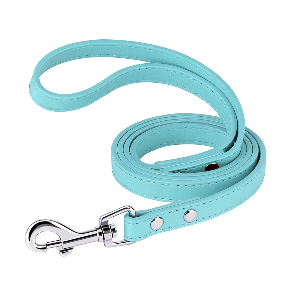 120cm PU Leather Dog Leash Soft 4ft Leather Dog Leash Pet Walking Training Leads Durable for Small Medium Dogs Pitbull Chihuahua - Image 9