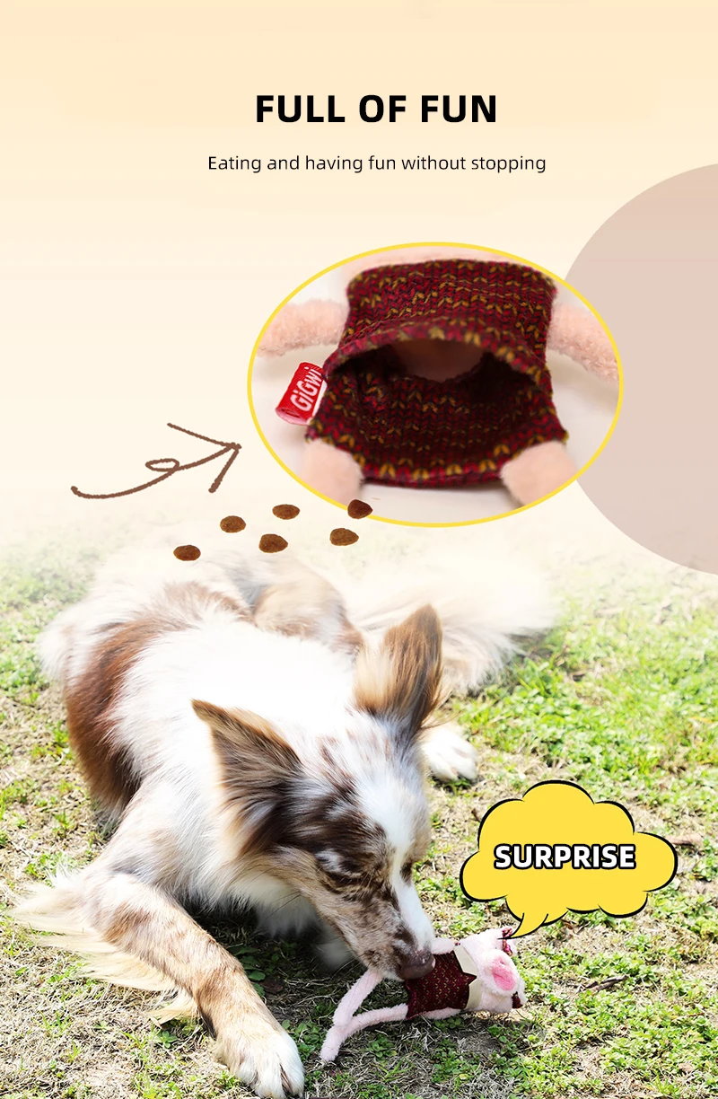 GiGwi Pets Toys Long Leg Series Sounding Interactive Toy For Dog Interesting Food Pocket Design Pet Interaction Plush Dog Toys - Image 12