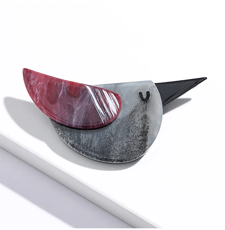 SKEDS Fashion Women Men Acrylic Bird Brooch Pin Creative Simple Trendy Badges For Unisex Bag Clothing Accessories Brooches Gift - Image 21