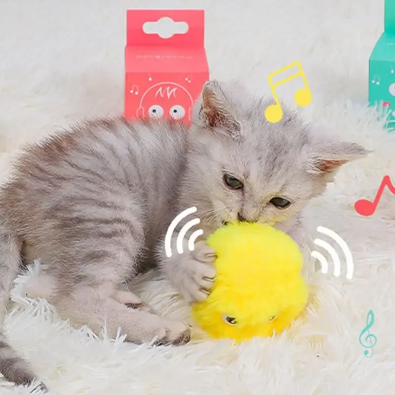 Cat Toys Smart Interactive Ball Catnip Cat Training Toy Pet Playing Ball for Cats Kitten Kitty Pet Squeaky Toy Supplies Products - Image 4