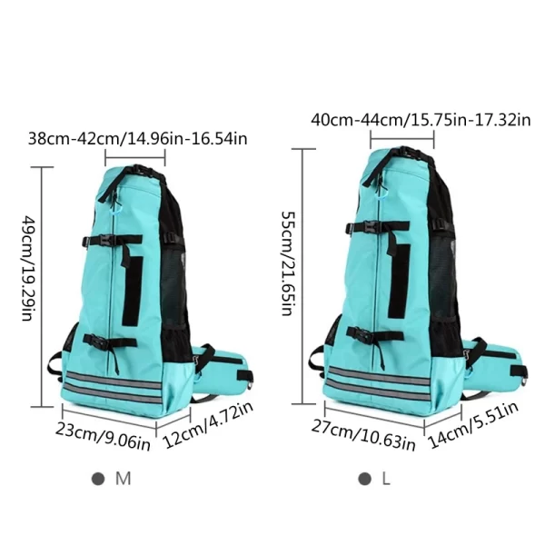Pet for Carrier Backpack Hiking Camping for Medium Travel Bag Traveling Dogs Cats Puppies Walking Easy-Fit for - Image 9