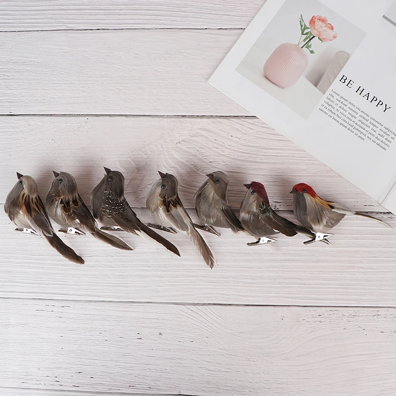 1pc Birds Bird Decor Artificial Fake Feathered Ornament Simulation Ornaments Props Decoration Decorations Crafts Decorative - Image 17