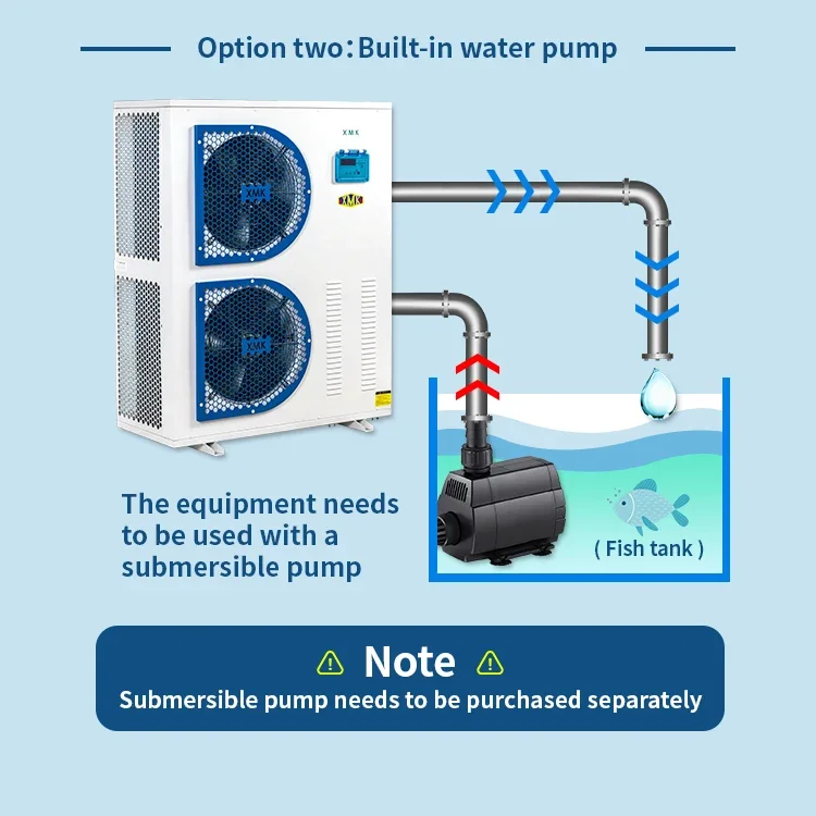 Seafood Restaurant Aquarium Fish Tank Refrigeration Special For Aquaculture Industrial Water Cooling Seafood Pool Water Chiller - Image 12