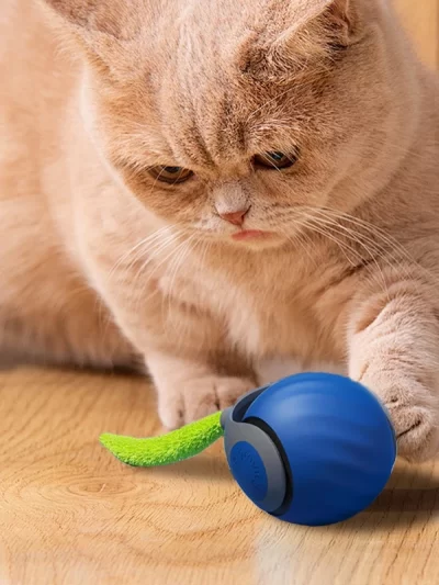 Bouncing Ball Pet Toy Smart Automatic Self Moving Ball Interactive Cat Play Toys Jumping USB Ball Bite Resistant for Dog Puppy