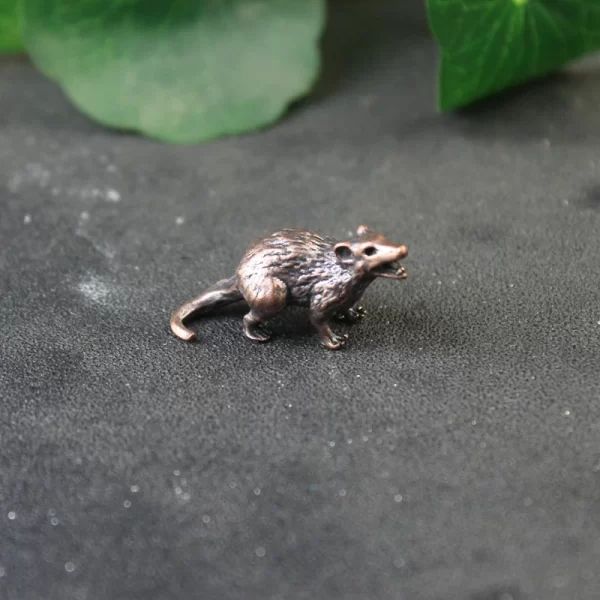 Zodiac Animal Rat Figurines Brass Knife Beads Flashlight Lanyard Pendants Cute Mice EDC Paracord DIY Outdoor Tools Accessories - Image 8