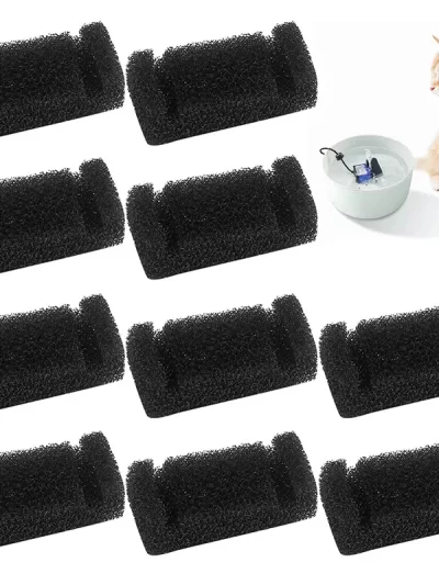 10/4/1Pcs Pet Drinking Sponge Filter Water Dispenser For Cats And Dogs Healthy Sponge Filter Pet Drinking Fountain Accessories