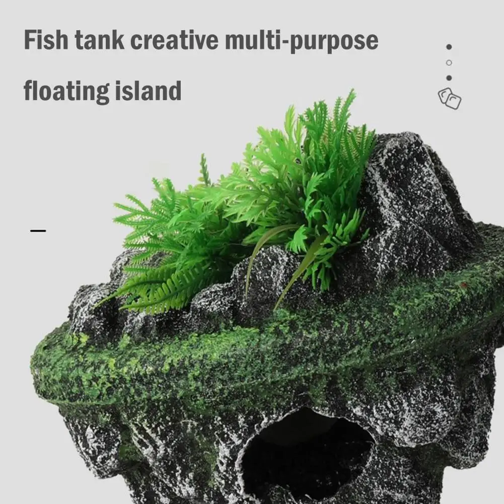 Fish Tank Artificial Stone Decoration Miniature Aquarium Float Moss Rock Landscaping Betta Cave Hideout Shelter Fish Tank Decor - Image 10