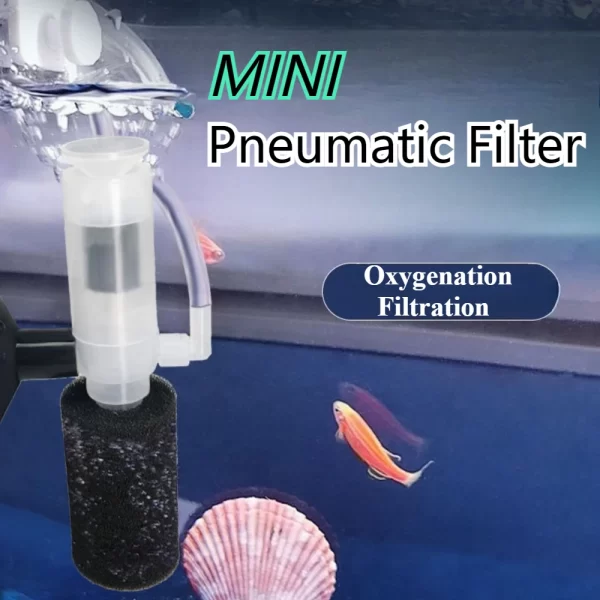 Fish Tank Filter Aerator Mini Aquarium Bio Sponge Filter Media Multi Layers Internal Filter for Small Fish Tank Air Pumps - Image 2