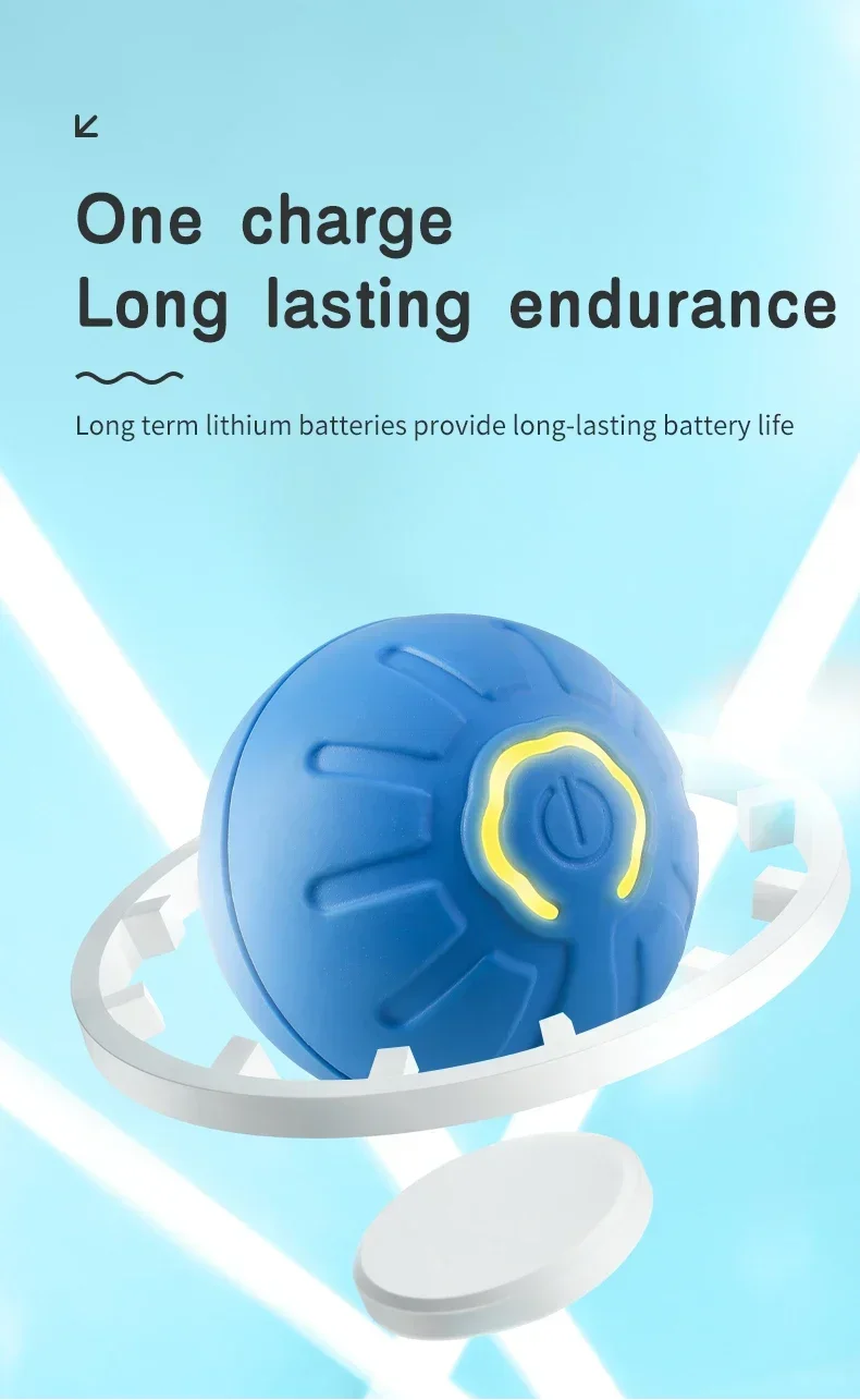 Smart Dog Toy Ball Electronic Interactive Pet Toy Moving Ball USB Automatic Moving Bouncing for Puppy Birthday Gift Cat Product - Image 20