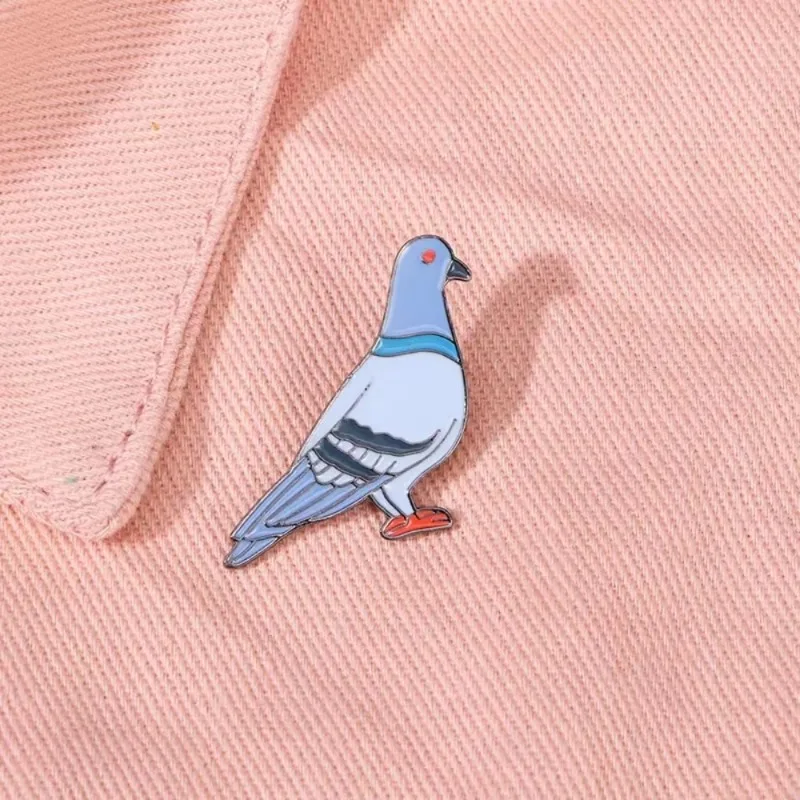 Creative Animal Cute Bird Metal Badge Alloy Cross Border Peace Pigeon Brooch Chest Flower Clothing Accessories for Friends Gifts - Image 2