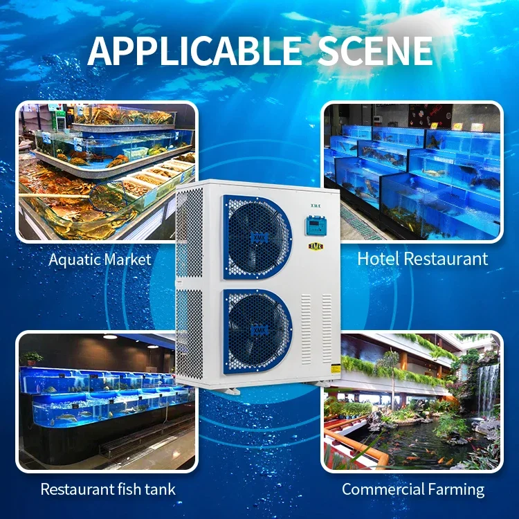 Seafood Restaurant Aquarium Fish Tank Refrigeration Special For Aquaculture Industrial Water Cooling Seafood Pool Water Chiller - Image 7