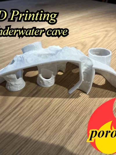 Creative Aquarium Landscaping Underwater Palace, 3D-printed Fish Shelters Hideouts, Underground Caves for Small  Fish Shrimp