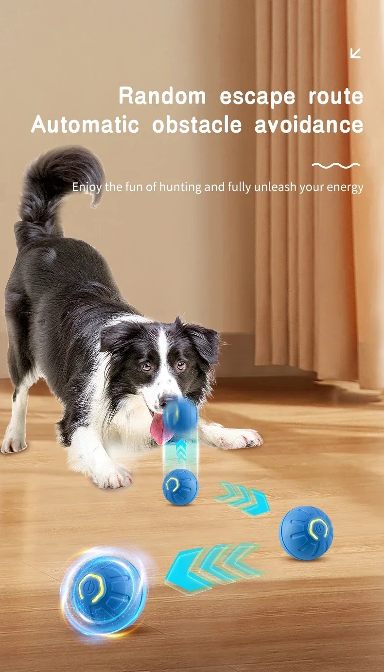 Smart Dog Toy Ball Electronic Interactive Pet Toy Moving Ball USB Automatic Moving Bouncing for Puppy Birthday Gift Cat Product - Image 12