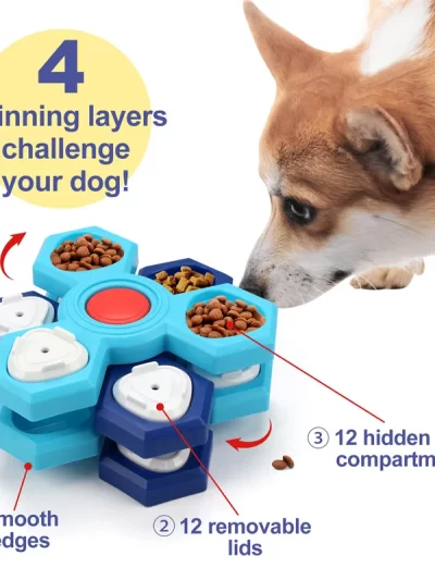 Dog Puzzle Toys Dog Training Boredom Interactive Puzzle Feeding Toys Slow Food Tray Pet Feeding Supplies