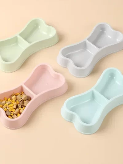 Puppy and kitten feeding supplies dual pet bowl dog food pet water dish feeder small dog