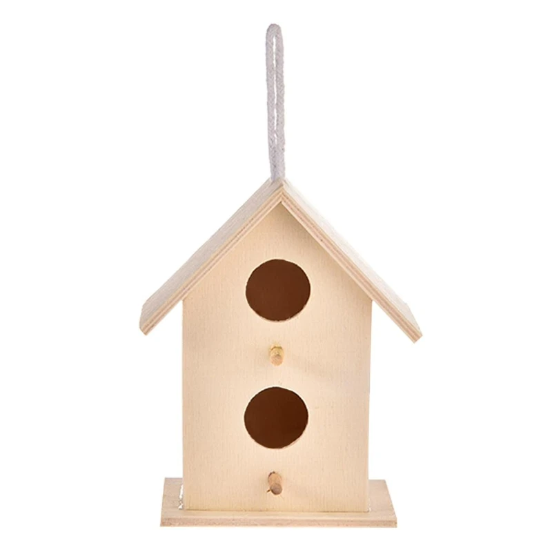 367A Wooden Bird Houses Bluebirds Home Small Bird House for Outside Garden Unfinished Bird Houses to Paint for Bird Watching - Image 9