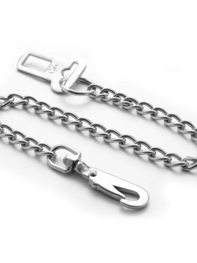 Stainless steel Pet Car Seat Belt with Leash, Anti-Rust, Impact-Resistant and Bite-Resistant Perfect for Rear Seat Safety