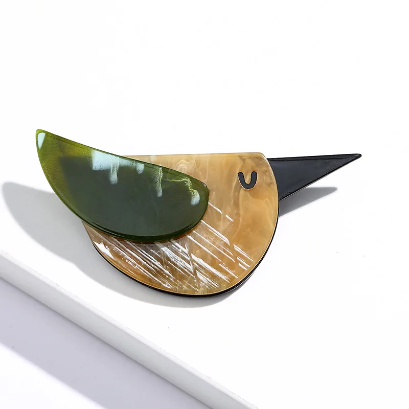 SKEDS Fashion Women Men Acrylic Bird Brooch Pin Creative Simple Trendy Badges For Unisex Bag Clothing Accessories Brooches Gift - Image 9