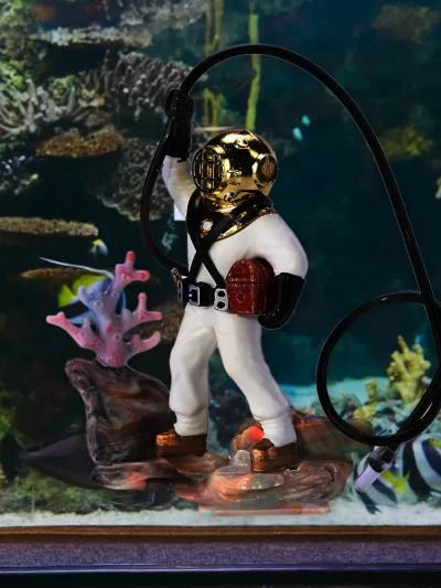 Aquarium Landscaping Oxygen Pneumatic Toy Diver Ecological Fish Tank Decorations